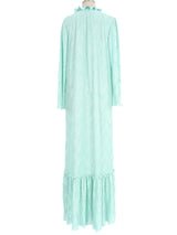 Mary McFadden Blue Dimensional Pleated Dress Dress arcadeshops.com