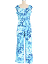 Escada Orchid Printed Pant Ensemble Suit arcadeshops.com