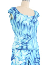 Escada Orchid Printed Pant Ensemble Suit arcadeshops.com