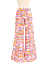 Plaid Seersucker Pantsuit Ensemble Suit arcadeshops.com