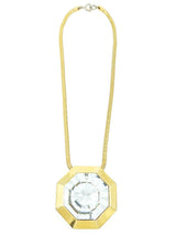 Lanvin Faceted Crystal Pendant Necklace Jewelry arcadeshops.com