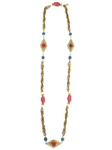 Yves Saint Laurent Glass Bead Chain Necklace Jewelry arcadeshops.com