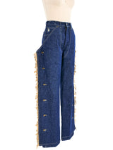 Kenny Rogers Fringed Chap Denim Bottom arcadeshops.com