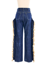 Kenny Rogers Fringed Chap Denim Bottom arcadeshops.com