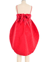 2007 Alexander McQueen Red Silk Architectural Dress Dress arcadeshops.com