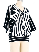 Kansai Yamamoto Graphic Sweater Top arcadeshops.com