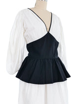 Yves Saint Laurent Peplum Dress Dress arcadeshops.com
