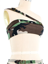 Christian Dior Camo Bandeau Bikini Ensemble Suit arcadeshops.com