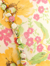 Christian Dior Floral Chiffon Bias Gown Dress arcadeshops.com