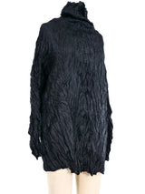 Issey Miyake Black Wrinkle Top Top arcadeshops.com