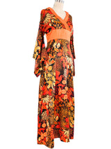 Floral Kimono Sleeve Dress Dress arcadeshops.com