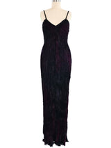 1995 Patricia Lester Plisse Pleated Gown Ensemble Suit arcadeshops.com