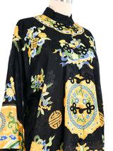 Floral Jacquard Jacket Jacket arcadeshops.com