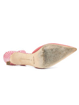 Manolo Blahnik Linen Pointed Slingback Kitten Heels, 38 Accessory arcadeshops.com