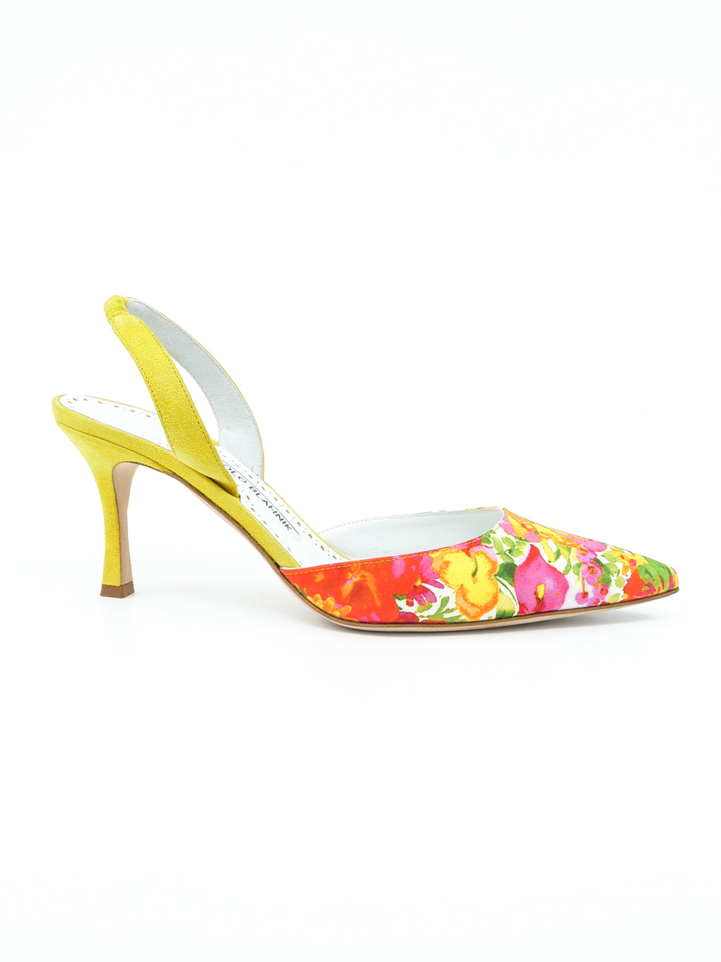 Manolo Blahnik 花柄ミュール 38 Manolo Blahnik 花柄ミュール 38 春待ち名品】“マノロブラニク