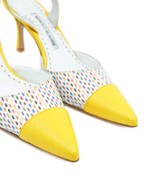 Manolo Blahnik Polka Dot Snakeskin Kitten Heels, 38 Accessory arcadeshops.com