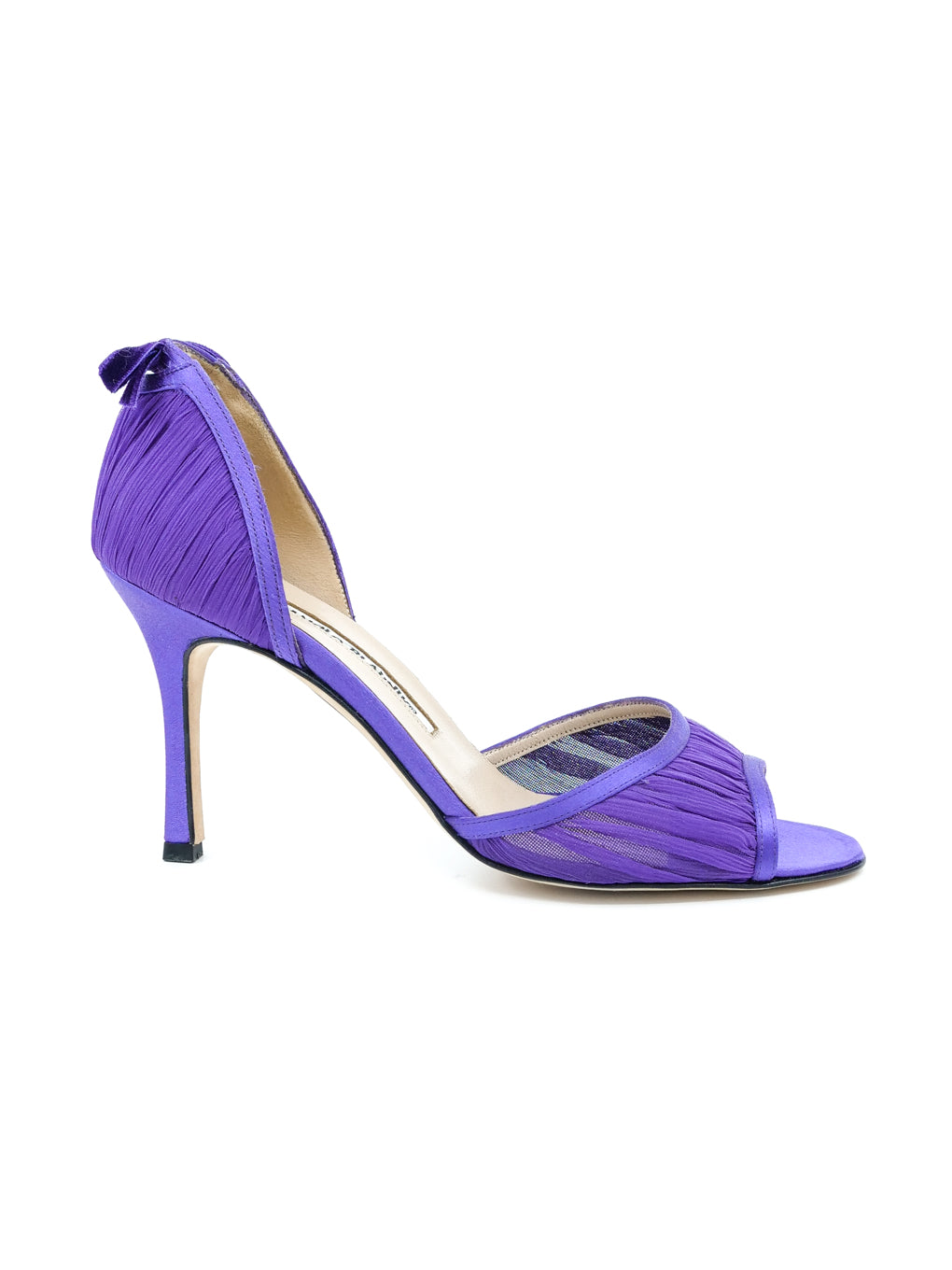 Manolo Blahnik Bow Accent D'Orsay Pumps, 37