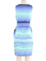 Laura Biagiotti Ombre Silk Charmeuse Pleated Dress Dress arcadeshops.com