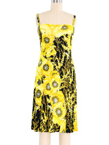 Gianni Versace Floral Jersey Mini Dress Dress arcadeshops.com