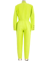 Escada Chartreuse Jumpsuit Jumpsuit arcadeshops.com