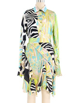 Roberto Cavalli Mixed Print Skirt Ensemble Suit arcadeshops.com