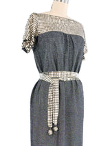 Paco Rabanne Chainmail Accented Knit Maxi Dress Dress arcadeshops.com