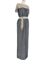 Paco Rabanne Chainmail Accented Knit Maxi Dress Dress arcadeshops.com