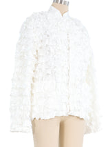 Comme des Garcons White Ruffle Jacket Jacket arcadeshops.com