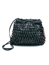 1997 Chanel Woven Leather Drawstring Bag Accessory arcadeshops.com