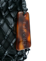 1997 Chanel Woven Leather Drawstring Bag Accessory arcadeshops.com