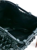 1997 Chanel Woven Leather Drawstring Bag Accessory arcadeshops.com