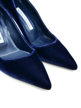 Manolo Blahnik Midnight Velvet Pumps, 37.5 Accessory arcadeshops.com