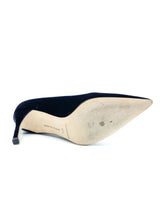 Manolo Blahnik Midnight Velvet Pumps, 37.5 Accessory arcadeshops.com