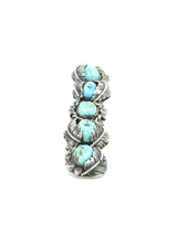 Five Stone Turquoise Sterling Ring Accessory arcadeshops.com
