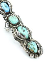 Five Stone Turquoise Sterling Ring Accessory arcadeshops.com