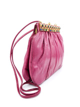 Judith Leiber Rose Lizard Convertible Clutch Accessory arcadeshops.com