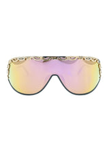Christian Dior Gold Framed Shield Sunglasses Accessory arcadeshops.com