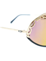 Christian Dior Gold Framed Shield Sunglasses Accessory arcadeshops.com