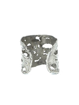 Wide Brutalist Sterling Cuff Jewelry arcadeshops.com
