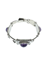 Mexican Amethyst and Sterling Silver Bracelet Jewelry arcadeshops.com