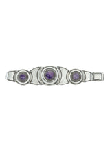 Mexican Amethyst and Sterling Silver Bracelet Jewelry arcadeshops.com
