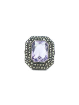 Art Deco Amethyst Cocktail Ring Jewelry arcadeshops.com