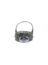 Art Deco Amethyst Cocktail Ring Jewelry arcadeshops.com