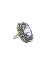 Art Deco Amethyst Cocktail Ring Jewelry arcadeshops.com