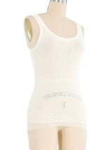 Jean Paul Gaultier Mesh Tank Top Top arcadeshops.com