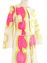 Mary McFadden Printed Quilted Duster Jacket arcadeshops.com