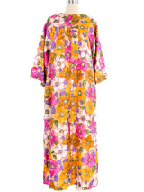 Floral Printed Maxi Caftan Dress arcadeshops.com