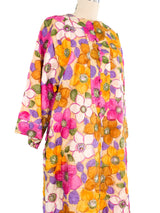 Floral Printed Maxi Caftan Dress arcadeshops.com