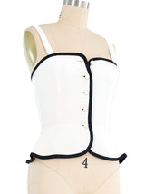 Yves Saint Laurent Peplum Bustier Top Top arcadeshops.com