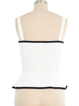 Yves Saint Laurent Peplum Bustier Top Top arcadeshops.com